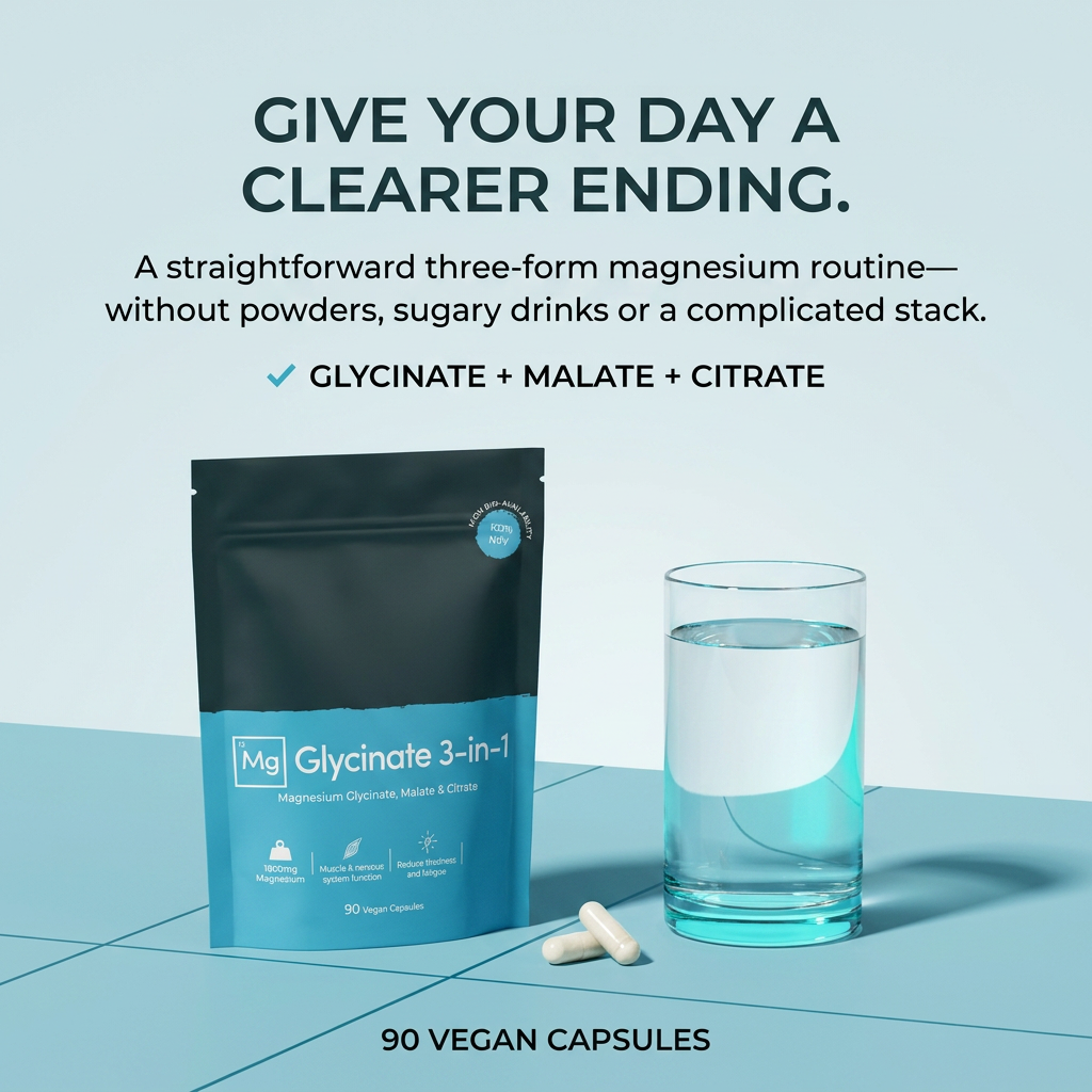 Nighttime Magnesium Capsules (Glycinate 3-in-1)